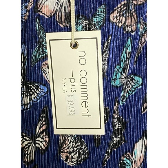 Blue Butterfly Spaghetti Strap Maxi Dress - Picture 6 of 7